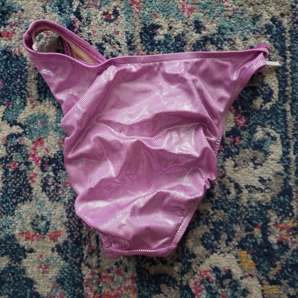 VNTG Metalic Purple Bikini Bottoms - Picture 2 of 4